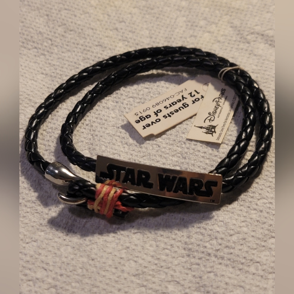 Disney Star Wars Double Wrap Braided Leather Bracelet